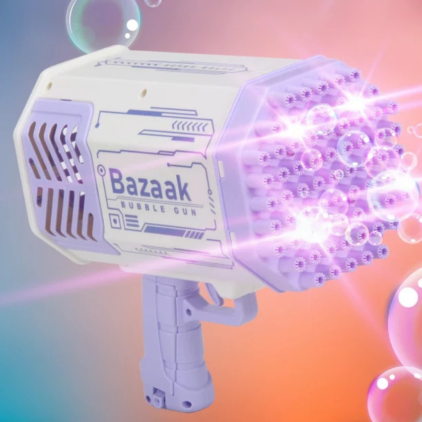 69 Holes Bazzoka Super Bubble Gun with Lighting Effects