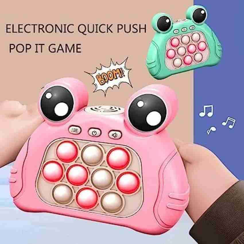 Fast Push Handheld Game, Pop Light Up Game Toys Upgraded Version 2, Lightly  Push to Turn Off The Lit Bubbles.Fidget Sensory Toys for 6 7 8 9 Year Old