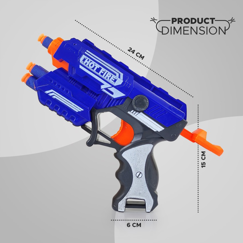 NHR Foam Blaster Gun Toy, Safe and Long Range Shooting Gun, (10