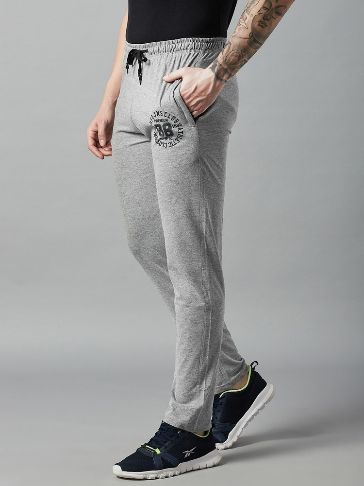 Distortion Crew Solid Men Grey Track Pants - Buy Distortion Crew 