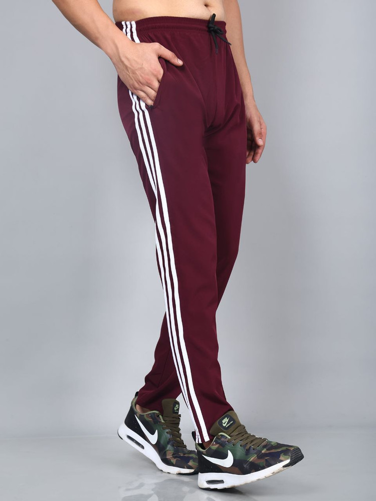 Maroon adidas pants mens on sale