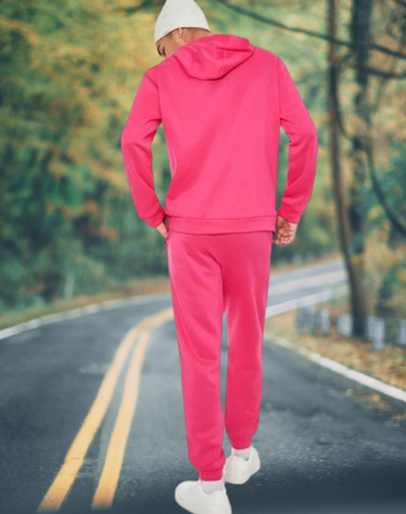 Pink jogging suit mens 2025
