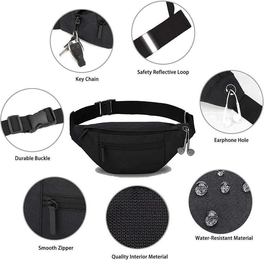 Mens black bum on sale bag