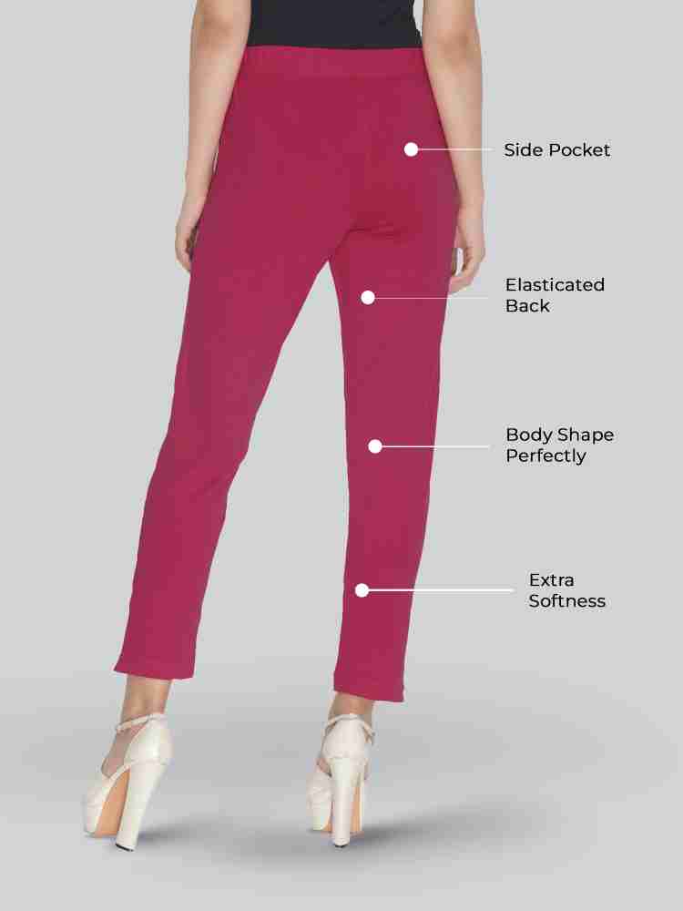 Pink Skinny Fit Cotton Lyra Pants at Rs 170 in Alwar