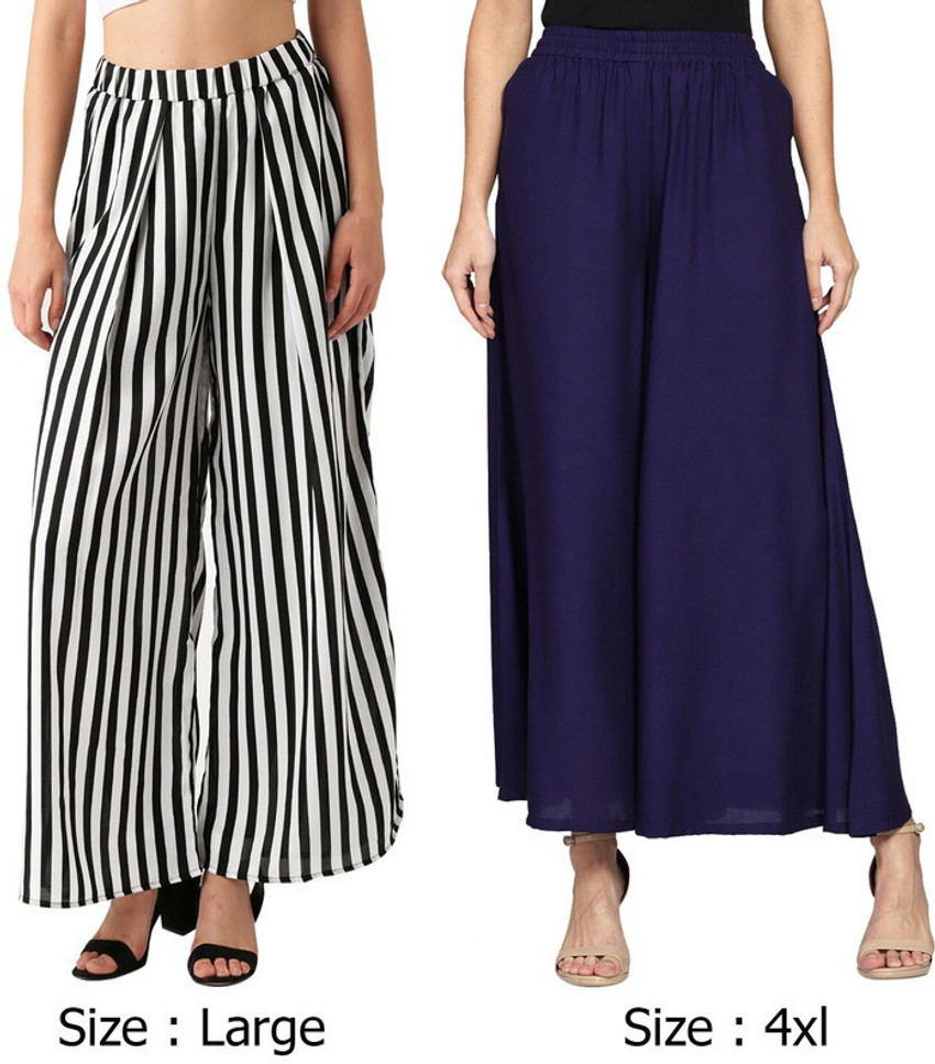 Lw Fashion Club Flared Women White, Dark Blue Trousers - Buy Lw Fashion  Club Flared Women White, Dark Blue Trousers Online at Best Prices in India  | Flipkart.com