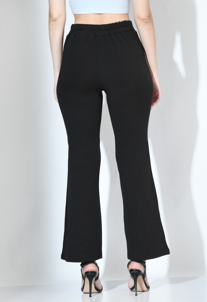 IUGA Regular Fit Women Black Trousers - Buy IUGA Regular Fit Women Black  Trousers Online at Best Prices in India