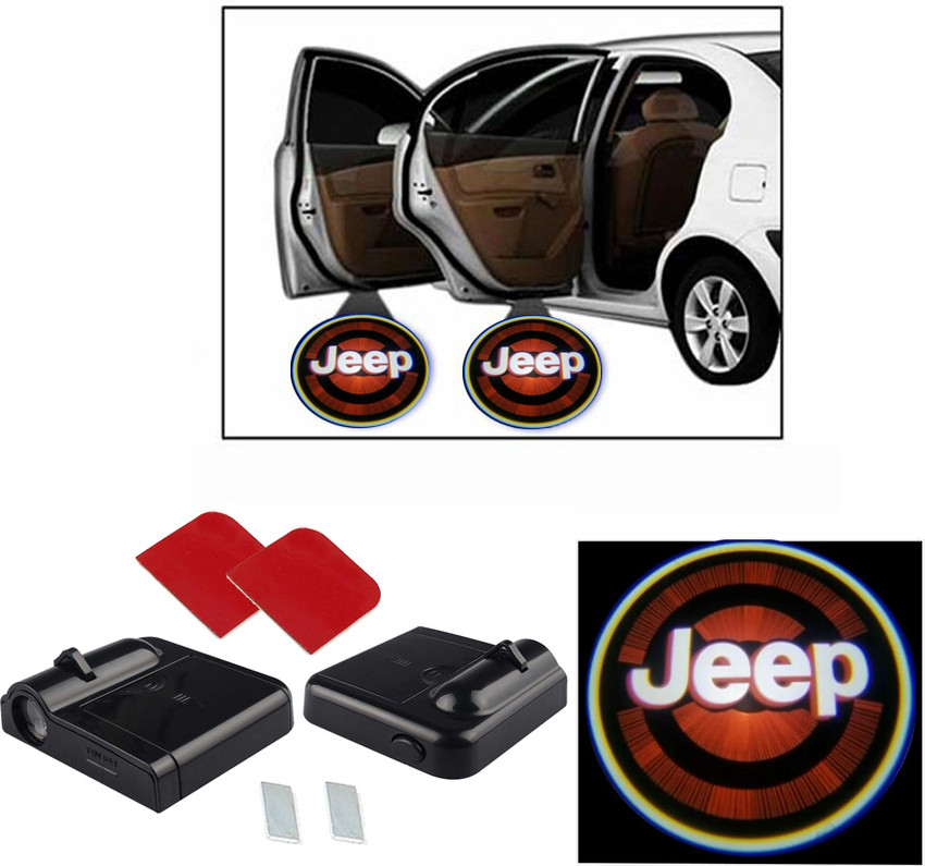 Jeep door logo lights discount