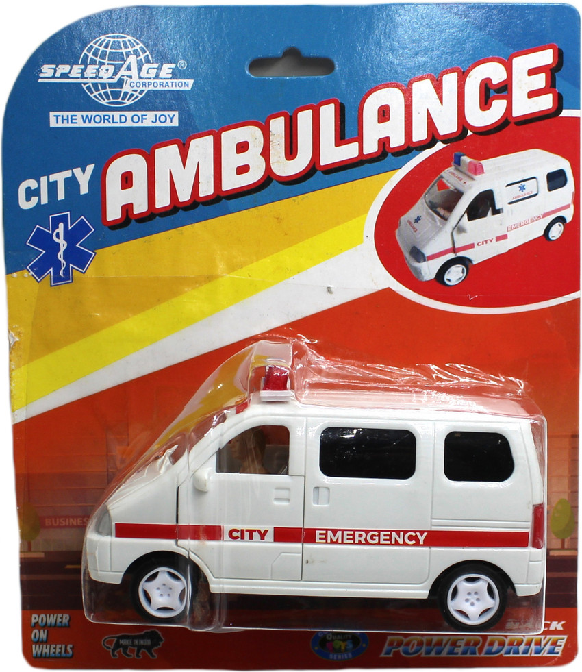 White ambulance toy 2025