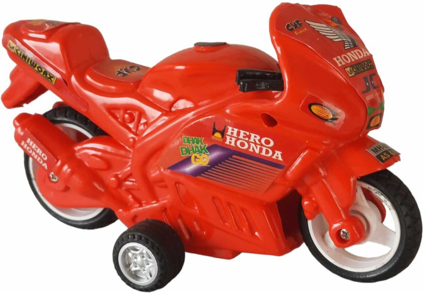 Red toy motorcycle on sale