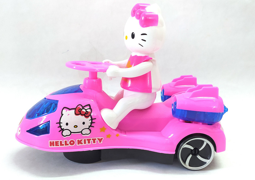 TOYOMAA Compatible Hello Kitty Speed Car Toy for Kids with 3D