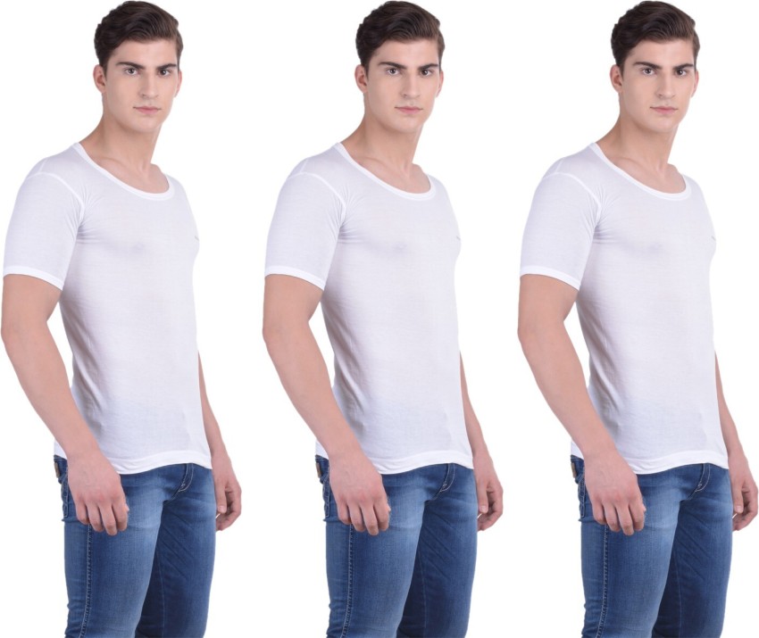 Dollar Bigboss - White Cotton Men's Vest ( Pack of 3 ) - Buy Dollar Bigboss  - White Cotton Men's Vest ( Pack of 3 ) Online at Best Prices in India on  Snapdeal