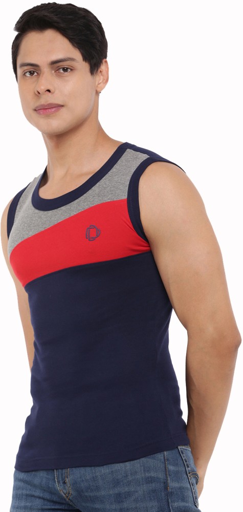 Dollar Bigboss Men's Assorted Pack of 3 BB17 Solid Gym Vest
