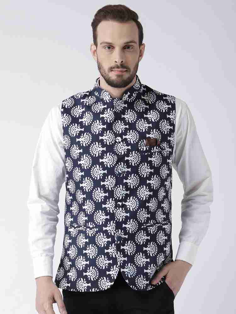 Printed waistcoat for mens cheap