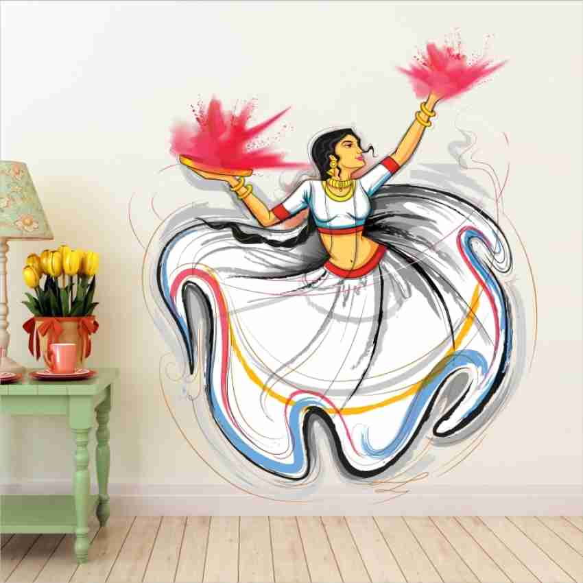 LVIN Classical Dance Bharatanatyam Large Wall Stickers for Hall Living Room  - LV-056 Price in India - Buy LVIN Classical Dance Bharatanatyam Large Wall  Stickers for Hall Living Room - LV-056 online
