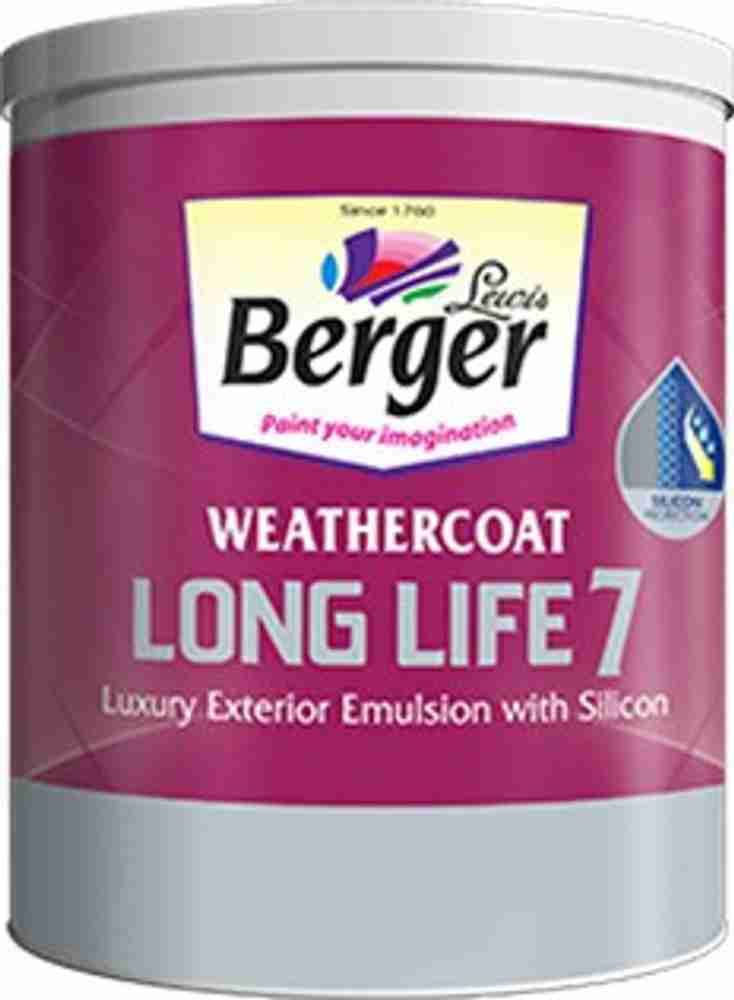 Berger Weathercoat Long Life 7 luxury Exterior Emlusion White 4L