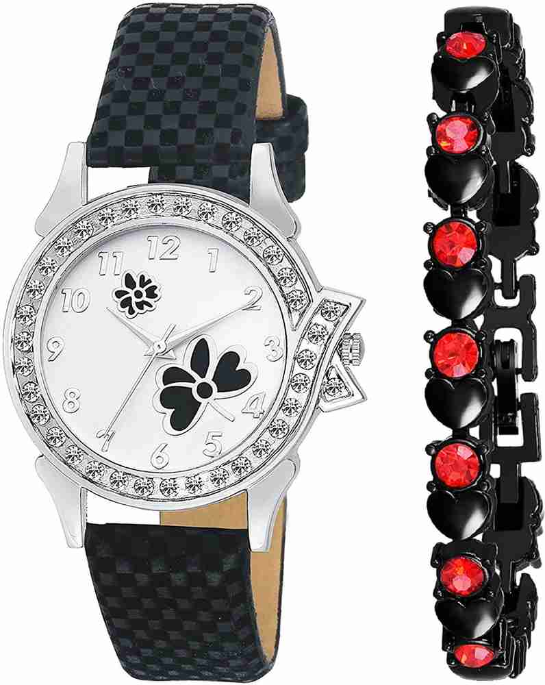 Black colour watch in flipkart shop