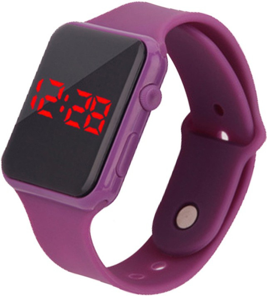 Girls purple online digital watch