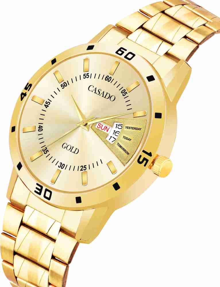 Casado Original Gold Plating Day and Date Series Original Gold Plating Day and Date Series Analog Watch For Men Buy Casado Original Gold Plating Day and Date Series Original Gold