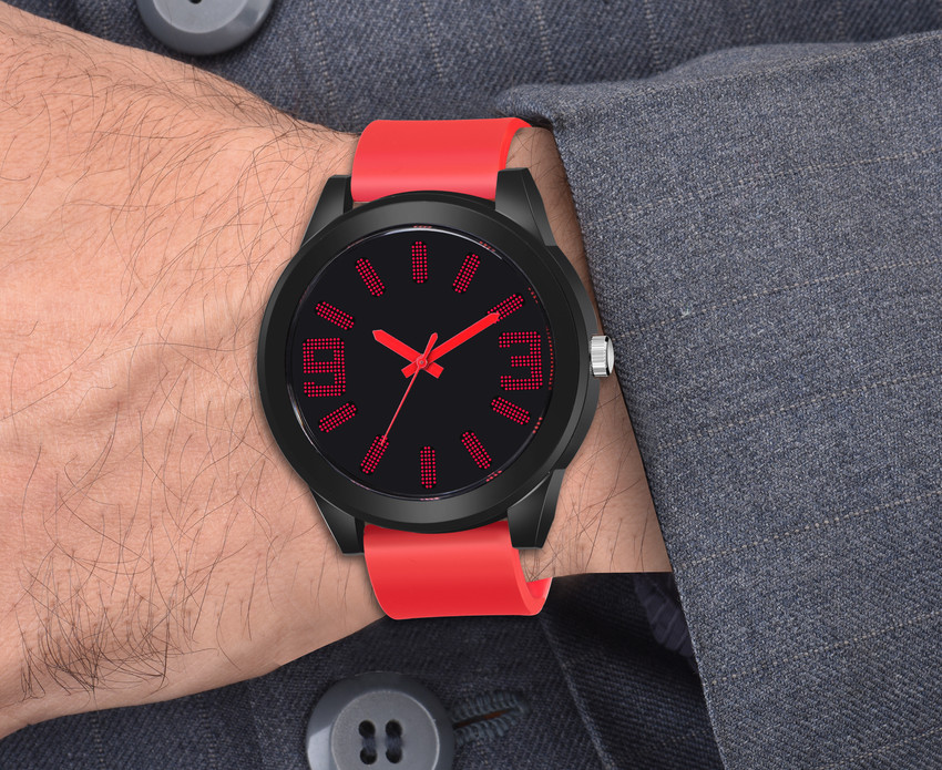 Red colour watch for men online