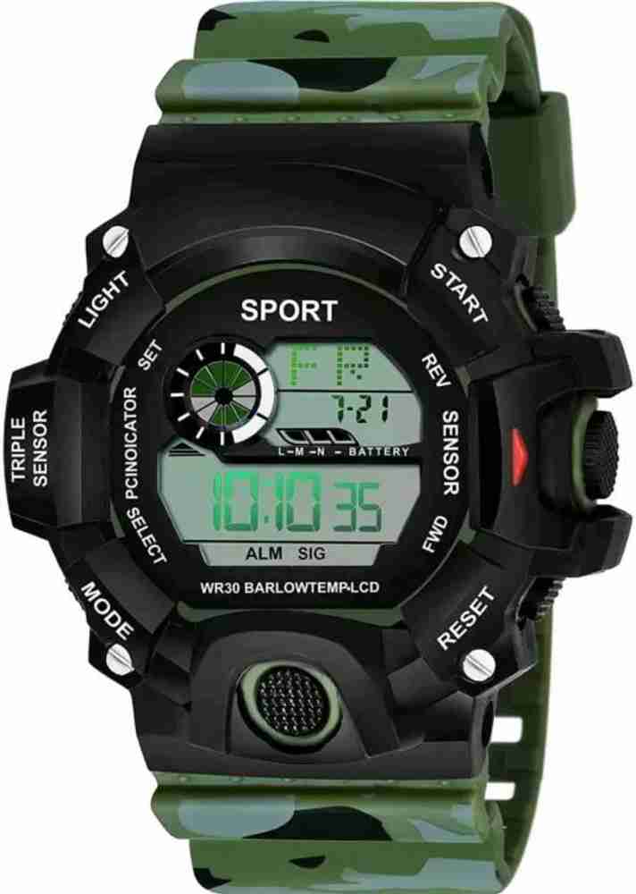 Joymart REBORN 9064 GREEN Men Digtal Luxury Men Analog Sport Led