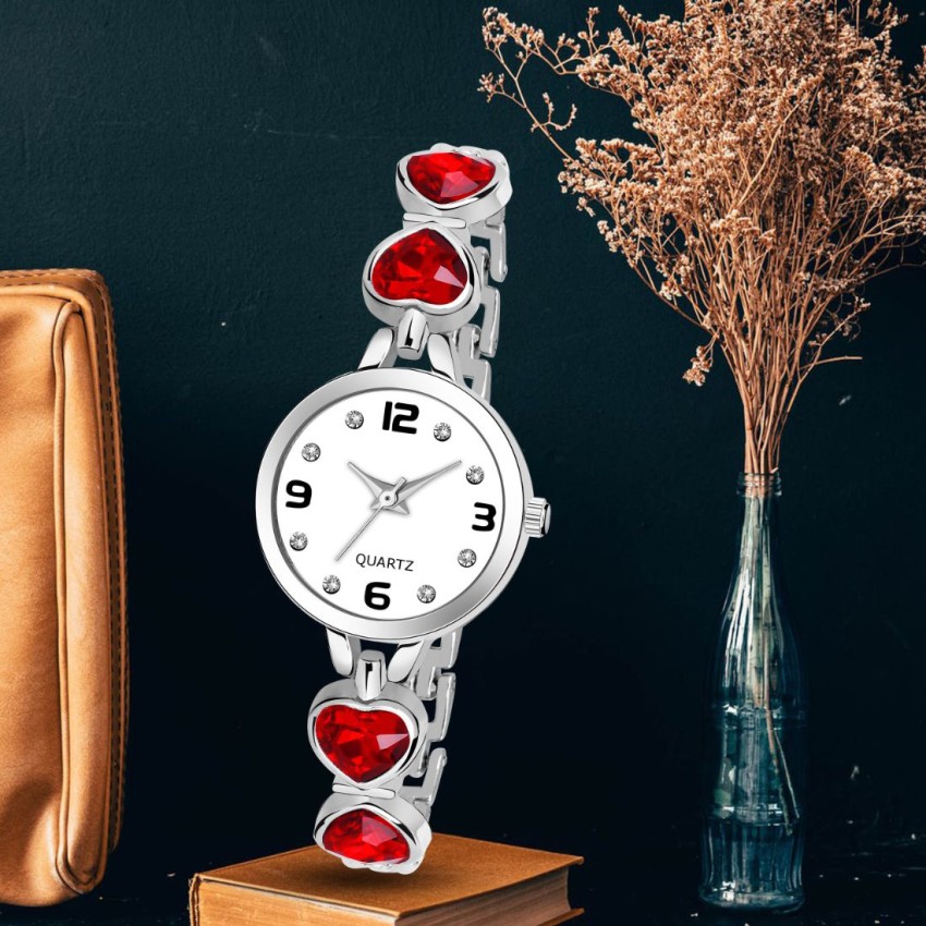 Elegant Fashion Elegant Fashion Unisex Silver Diamond Watch Square Dial  Silver Stone Watch For Men & Women Analog Watch - For Men & Women - Price  History