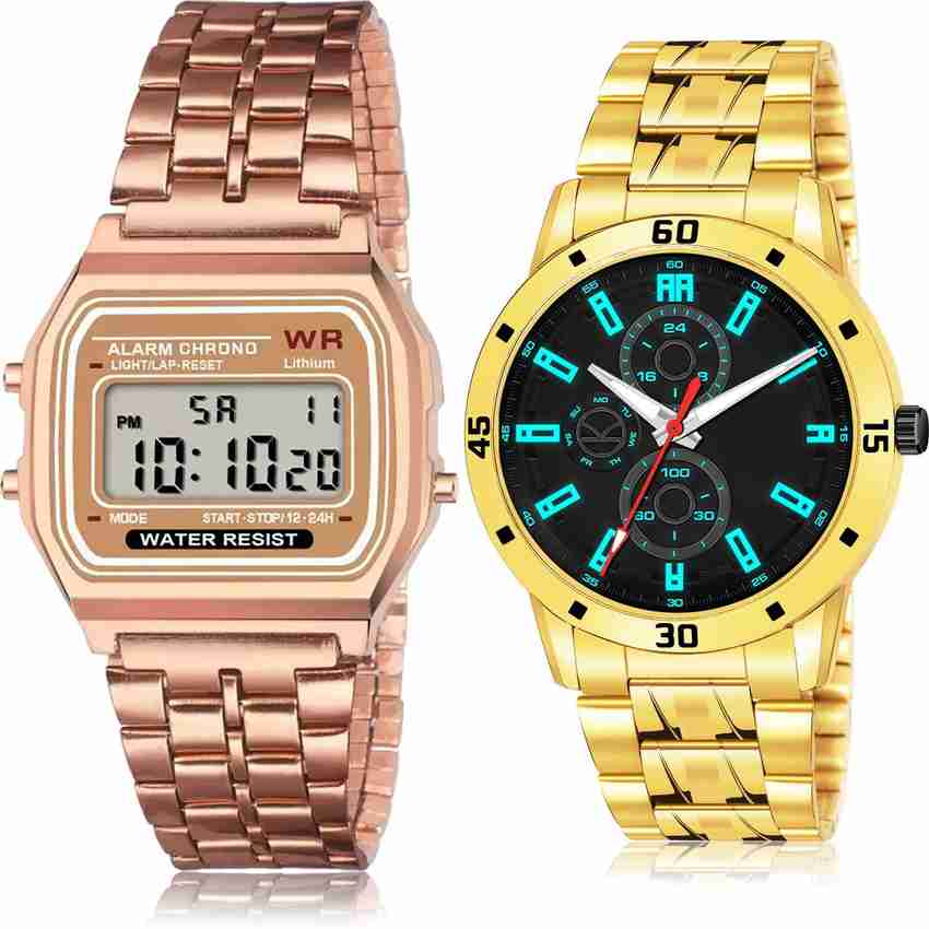 Analog digital best sale watch combo