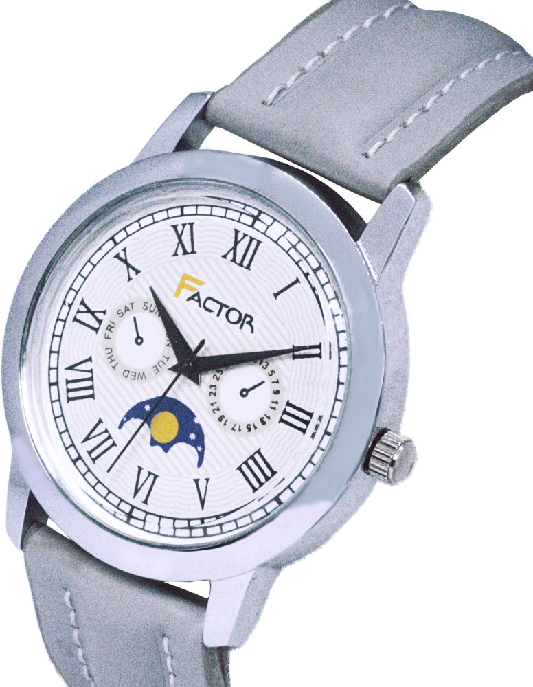 Lebel FACTOR Factor F 42 Casual Leather Belt Analog Watch For