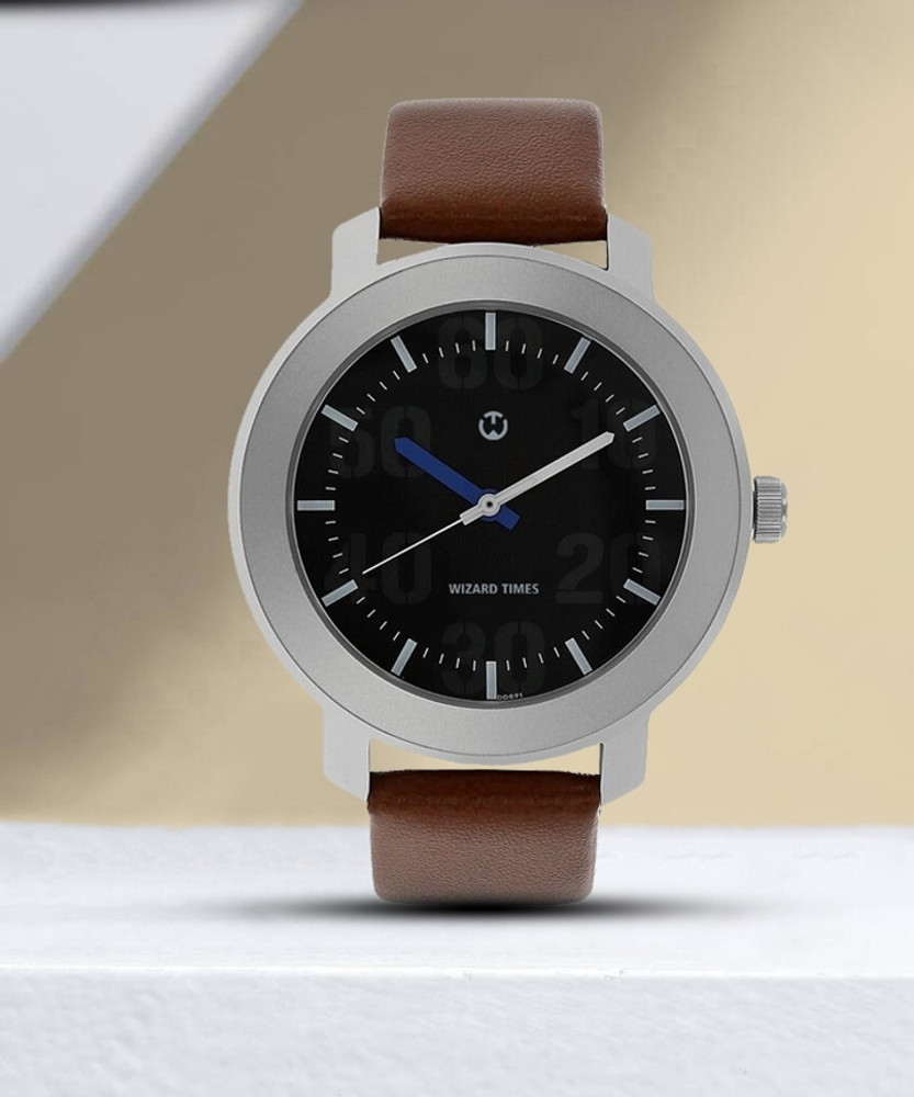 WIZARD TIMES 3121SL01 Black Dial Brown Strap Attractive Look Watch for Men Boys Analog Watch For Men Buy WIZARD TIMES 3121SL01 Black Dial Brown Strap Attractive Look Watch for Men Boys Analog