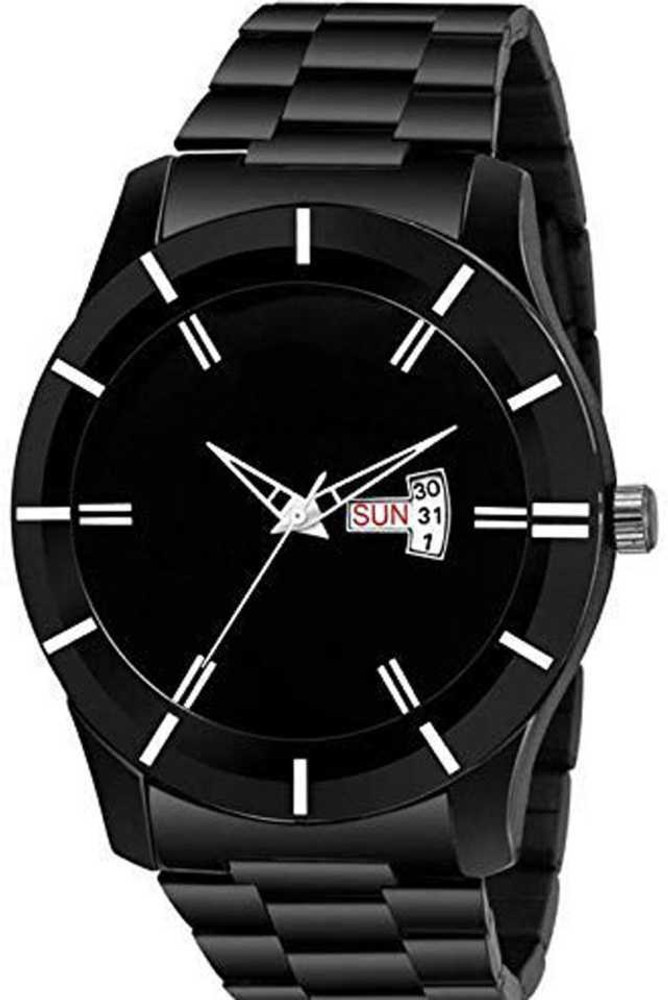 Black chain top watches for mens