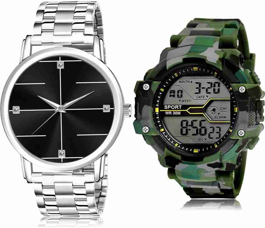 Digital and new arrivals analog watch combo