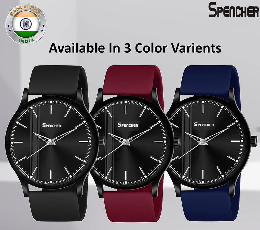 Spencher Dope Spencher Dope Analog Black Dial Silicone Strap Analog Watch For Men Buy Spencher Dope Spencher Dope Analog Black Dial Silicone Strap Analog Watch For Men Slim Case