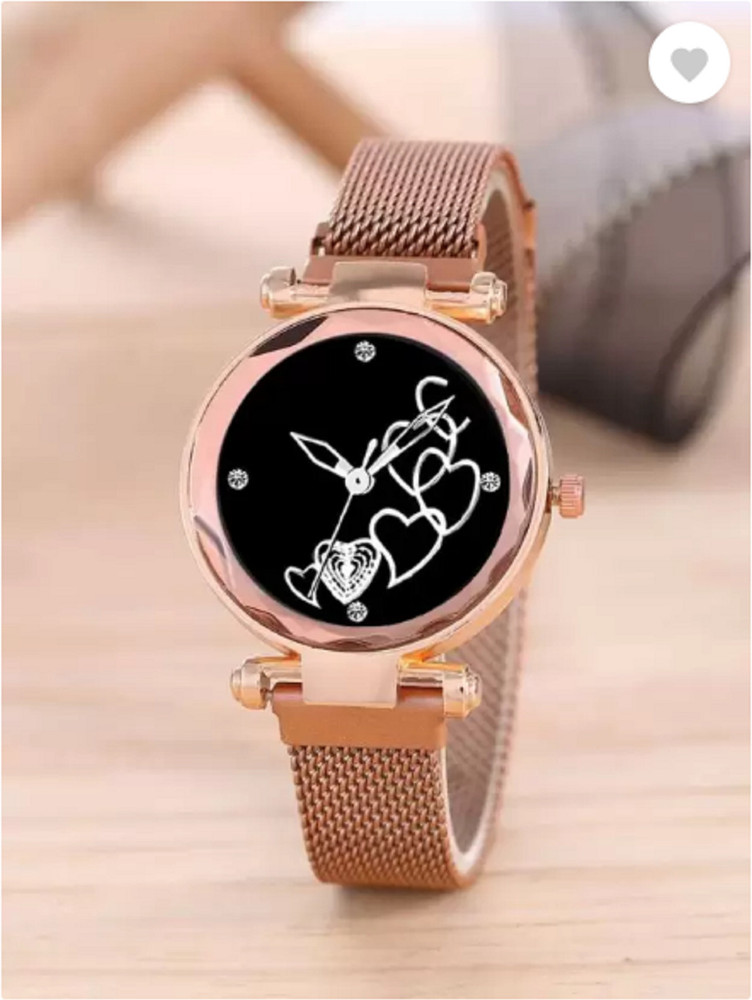 Rose gold magnetic watch new arrivals