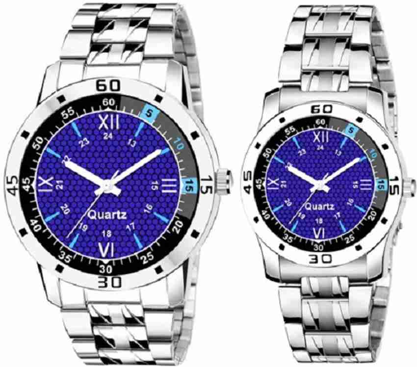 THE STATUS Stainless Steel Blue Dial Analog Watch For Couple Analog Watch For Men Women Buy THE STATUS Stainless Steel Blue Dial Analog Watch For Couple Analog