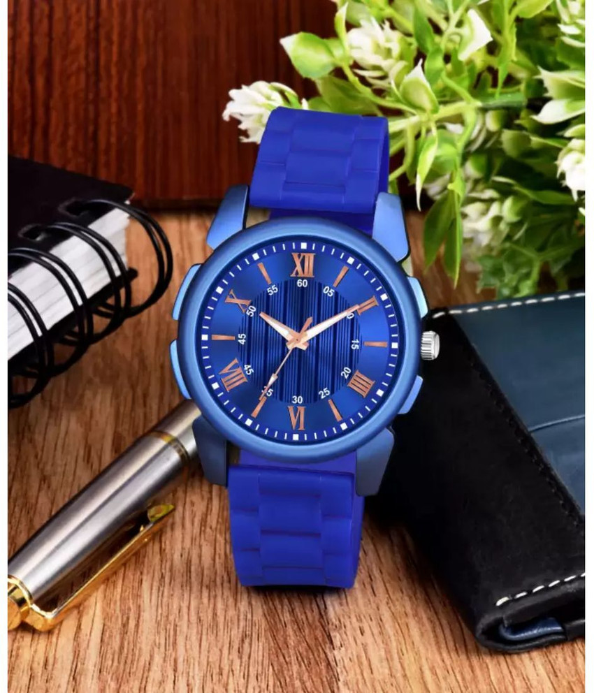 Miss Perfect Analog Watch For Men Buy Miss Perfect Analog Watch For Men Kacho Blue Copper Roman Dial Men Pu Watch Online at Best Prices in India Flipkart