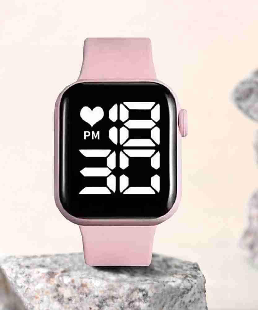Digital watch pink colour deals