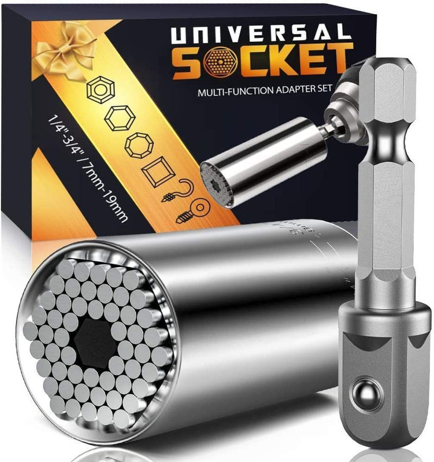 Y Mall Universal Socket Set with Multifunction Adapter to Unscrew