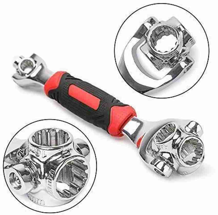 Multifunctional Ratchet Socket Wrench Universal Wrench Two-way Ratchet  Wrench Auto Repair Tool,8-19