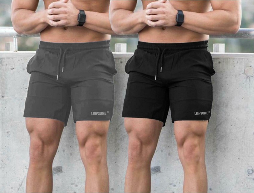 FAMIFIT Solid Men Grey Sports Shorts - Buy FAMIFIT Solid Men Grey Sports  Shorts Online at Best Prices in India