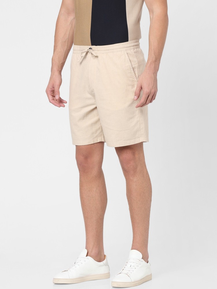 SELECTED HOMME Solid Men Beige Regular Shorts Buy SELECTED HOMME