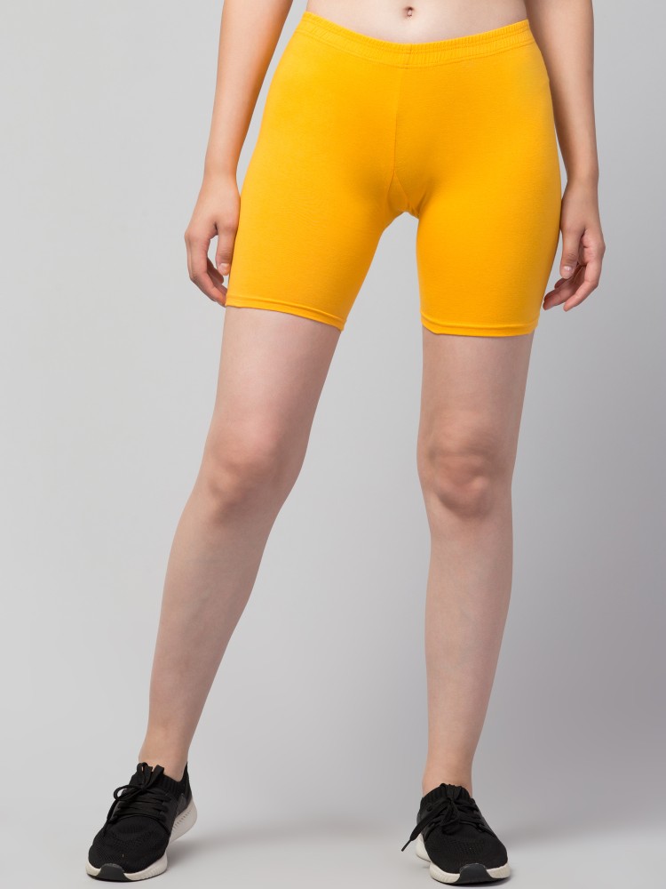 Womens yellow hot sale cycling shorts