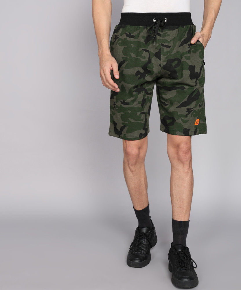 GYRFALCON Military Camouflage Men Dark Green Casual Shorts Buy