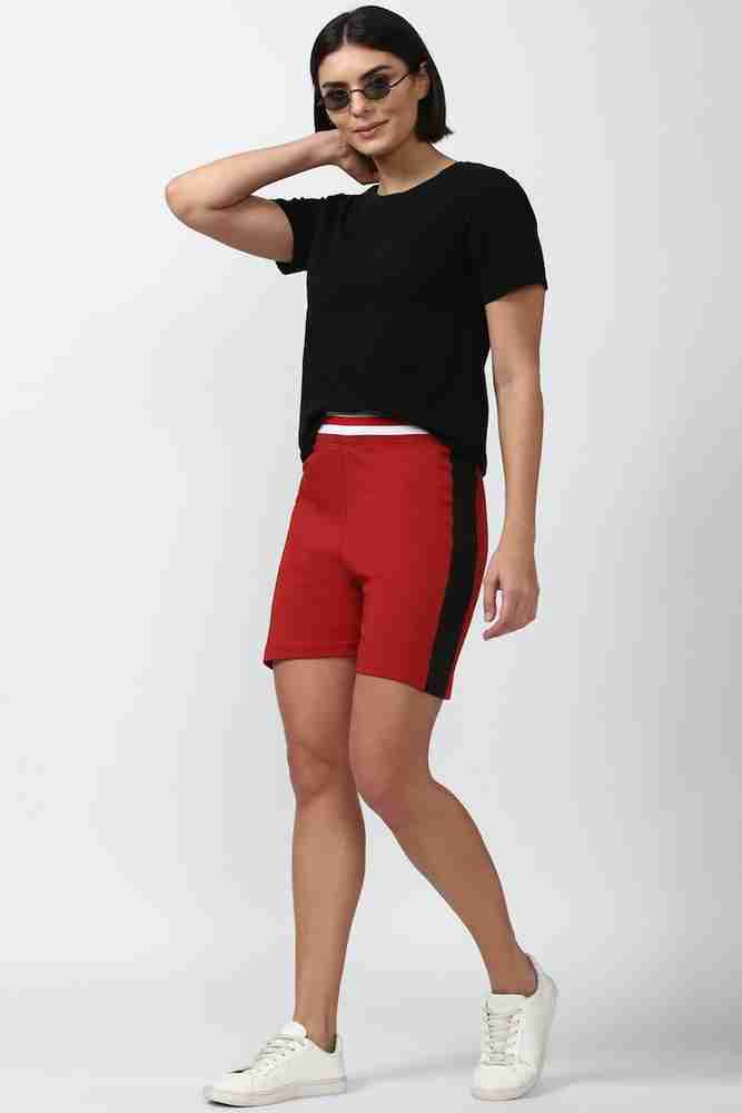 Forever 21 red shorts cheap
