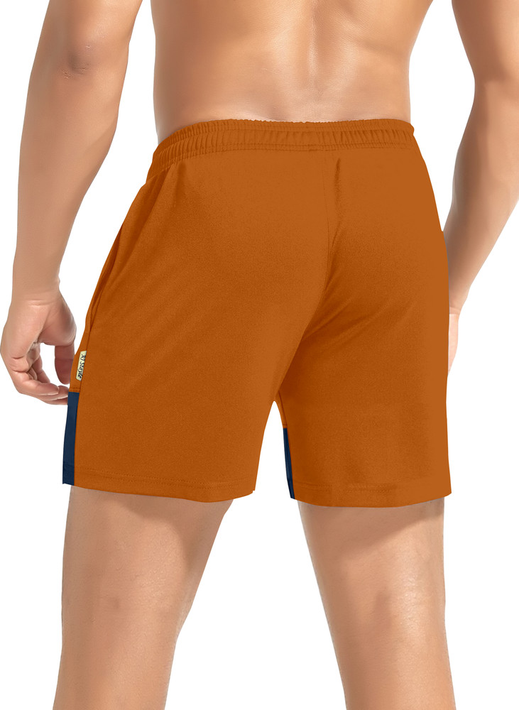 Orange and blue shorts store