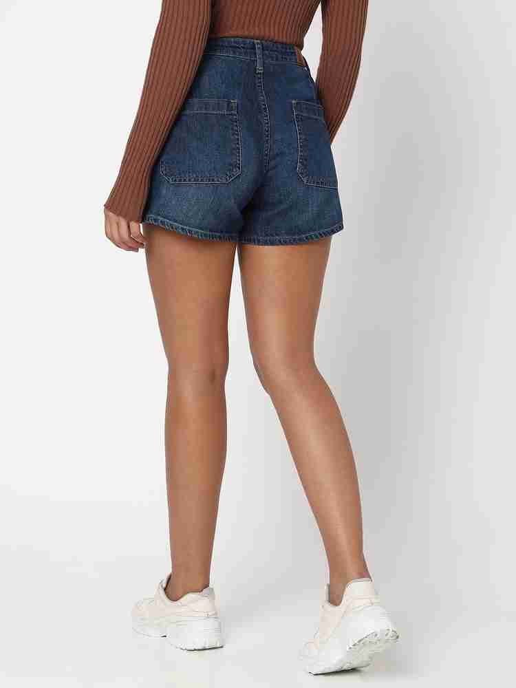 Spykar Solid Women Blue Denim Shorts Buy Spykar Solid Women Blue Denim Shorts Online at Best Prices in India Flipkart
