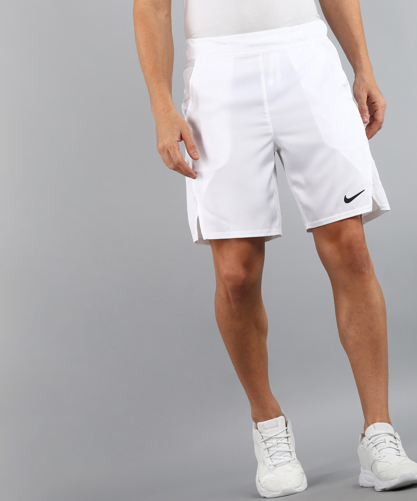 NIKE Solid Men White Sports Shorts Buy NIKE Solid Men White