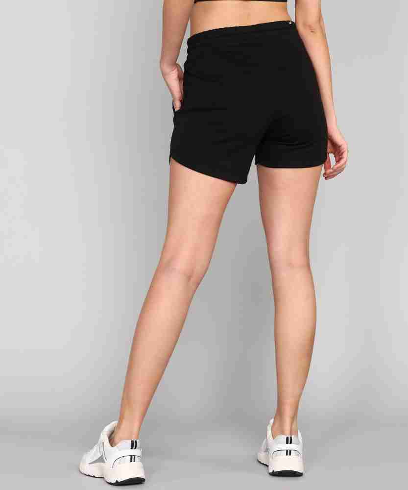 Buy PUMA Solid Women Black Sports Shorts Online at Best Prices in India