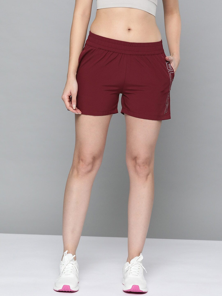 SLAZENGER Solid Women Maroon Casual Shorts Buy SLAZENGER Solid
