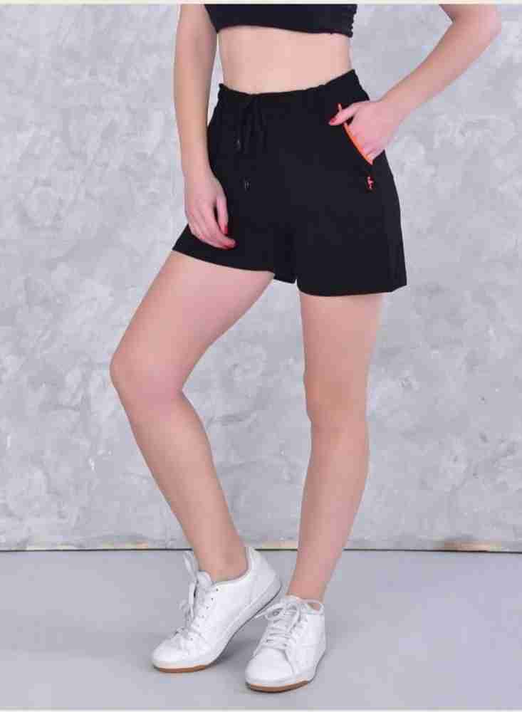 OUTFIT EVERYFIT Solid Women Black Sports Shorts Buy OUTFIT EVERYFIT Solid Women Black Sports Shorts Online at Best Prices in India Flipkart