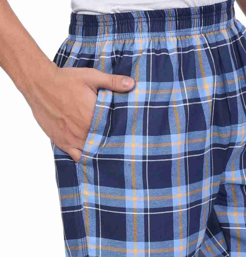 playbody Checkered Men Light Blue Bermuda Shorts Buy playbody