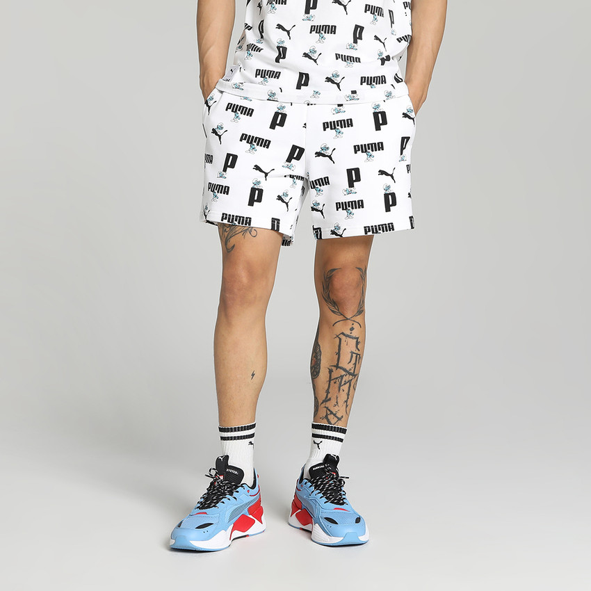 Black and white puma shorts store